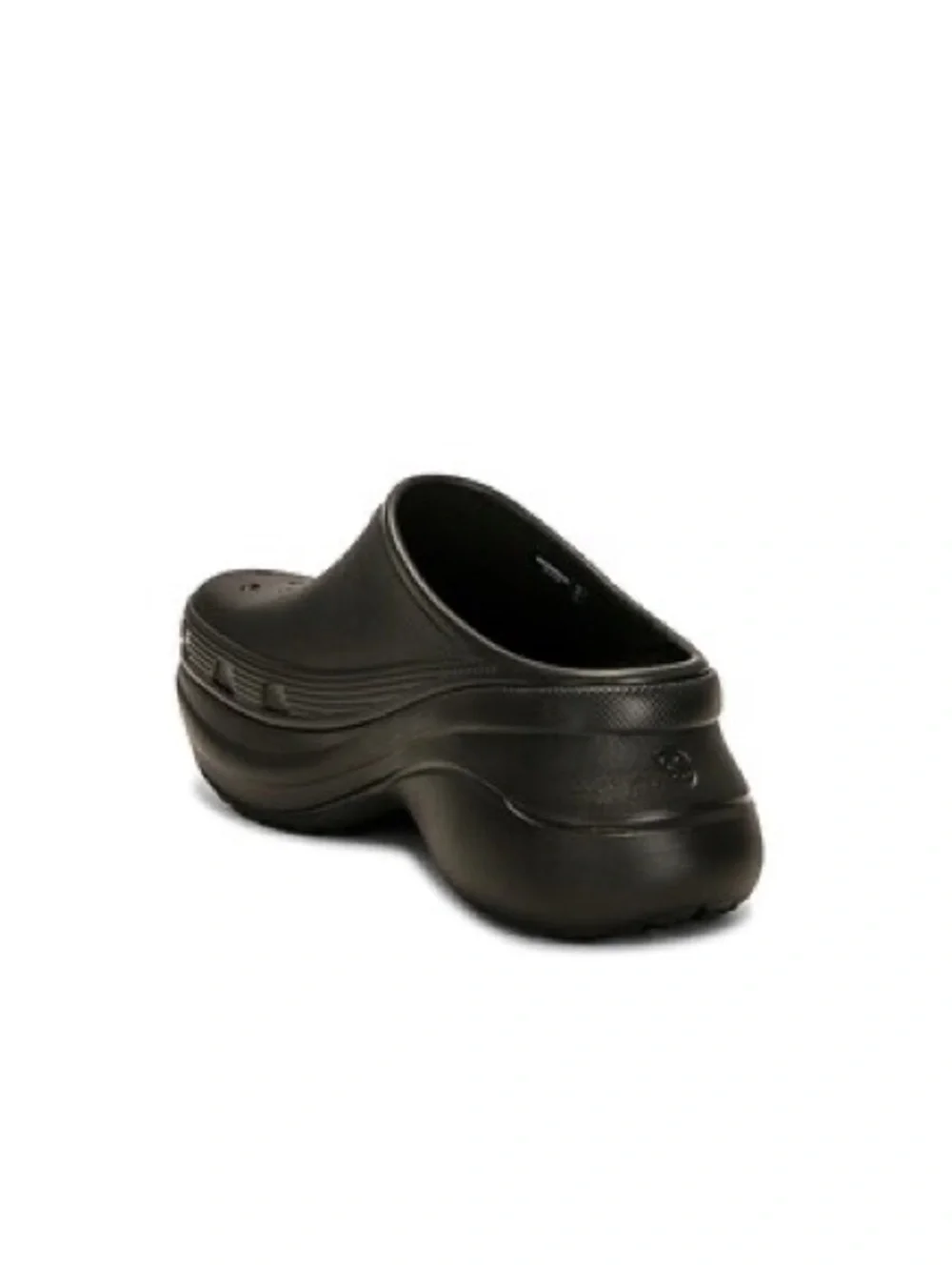 Balenciaga Black Platform Clog Boat Shoes
